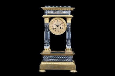 Lot 177 - A 19TH CENTURY FRENCH ROCK CRYSTAL STYLE GLASS...