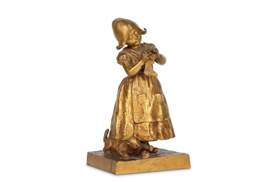 Lot 61 - CHARLES LOUCHET (FRENCH, 1854-1936): A GILT...