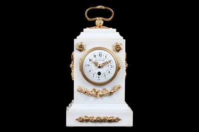 Lot 226 - A LATE 19TH CENTURY FRENCH WHITE MARBLE AND...