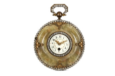 Lot 223 - AN EARLY 20TH CENTURY FRENCH ONYX, GILT METAL...