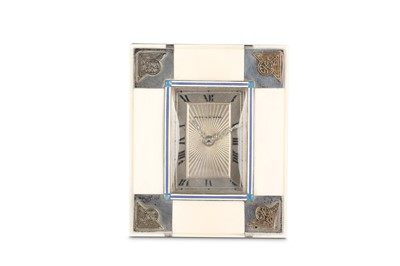Lot 199 - AN EARLY 20TH CENTURY FRENCH SILVER AND IVORY...