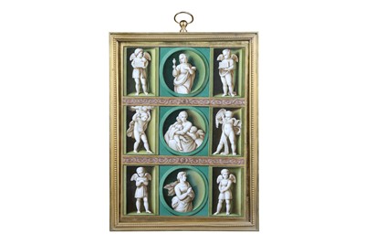 Lot 101 - A FINE 19TH CENTURY BERLIN PORCELAIN PLAQUE...