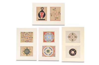 Lot 209 - SEVEN JAIN COSMOLOGICAL DIAGRAMS AND A...