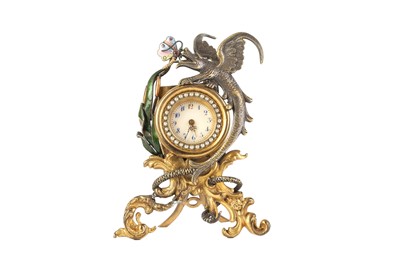 Lot 289 - A LATE 19TH CENTURY SWISS MINIATURE GILT,...