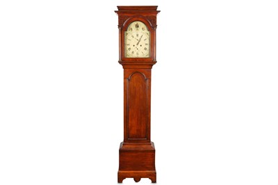 Lot 269 - AN 18TH CENTURY ENGLISH OAK LONGCASE CLOCK the...