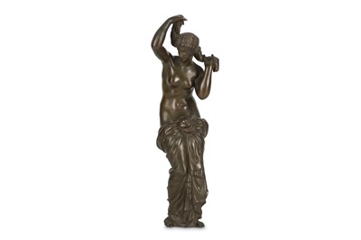 Lot 152 - A 19TH CENTURY FRENCH / ITALIAN BRONZE FIGURE...