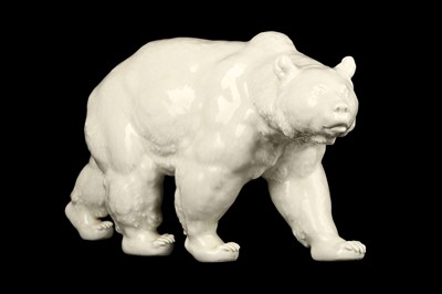 Lot 163 - A LARGE WHITE-GLAZED MEISSEN PORCELAIN MODEL...