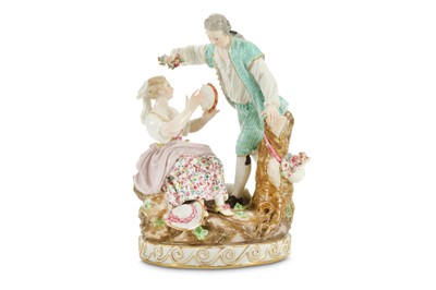 Lot 149 - A RARE MARCOLINI MEISSEN PORCELAIN FIGURE...