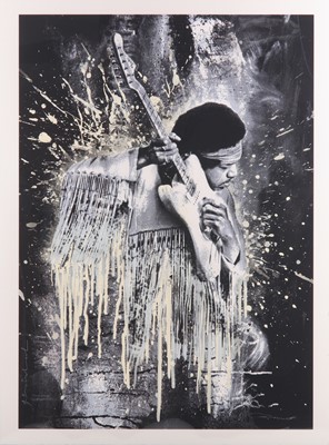 Lot 235 - Mr Brainwash (French b.1966), 'Jimi Hendrix'