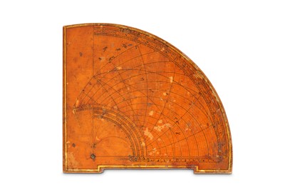 Lot 43 - AN OTTOMAN WOODEN ASTROLABIC QUADRANT Ottoman...