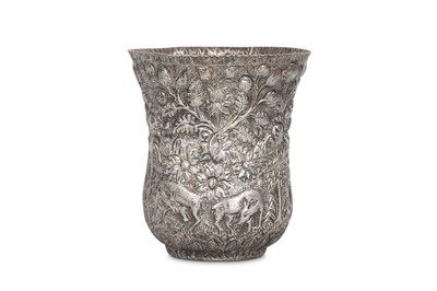 Lot 71 - A SMALL SILVER REPOUSSÉ BEAKER  Ottoman Turkey,...