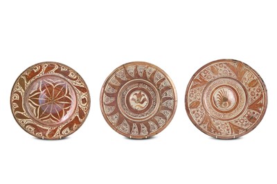 Lot 115 - A GROUP OF THREE HISPANO-MORESQUE...