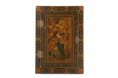 Lot 281 - A DECCANI PORTABLE PAPIER-MÂCHÉ MIRROR CASE...