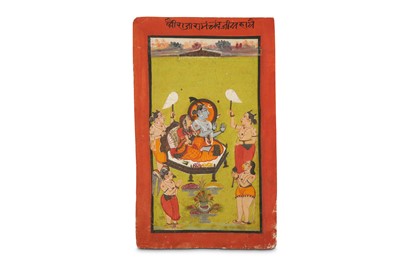 Lot 215 - RAMA AND SITA ON A THRONE  Mewar, North India,...