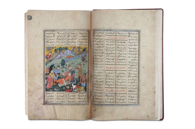 Lot 201 - A LARGE SECTION OF THE SHAHNAMA BY ABU'L-QASIM...