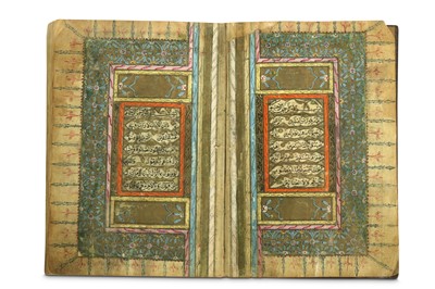 Lot 47 - AN OTTOMAN QUR'AN Ottoman Turkey, 19th...