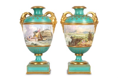 Lot 3 - A PAIR OF 19TH CENTURY COPELAND PORCELAIN...