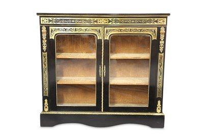 Lot 12 - A THIRD QUARTER 19TH CENTURY FRENCH EBONISED...