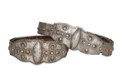 Lot 94 - TWO OTTOMAN BELTS  Ottoman Turkey, late 19th -...