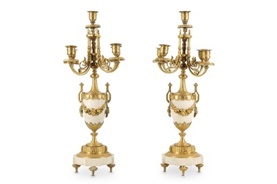 Lot 21 - A PAIR OF LATE 19TH CENTURY FRENCH WHITE...