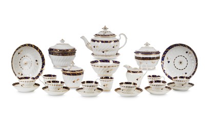 Lot 110 - A WORCESTER PORCELAIN PART TEA SERVICE, circa...