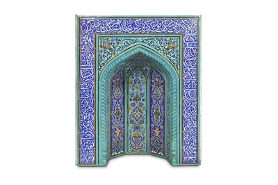 Lot 166 - AN IMPRESSIVE ARCHITECTURAL NICHE CLAD IN...