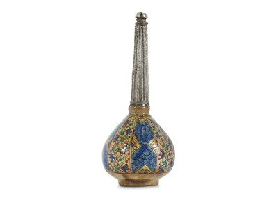 Lot 90 - A KUTAHYA POTTERY ROSEWATER SPRINKLER Ottoman...