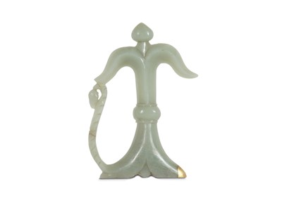 Lot 271 - A FINE MUGHAL JADE DAGGER HILT North India,...