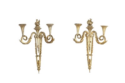 Lot 108 - A PAIR OF EARLY 20TH CENTURY FRENCH GILT...