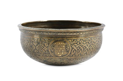 Lot 21 - A VENETO-SARACENIC BRASS BOWL Possibly Mamluk...