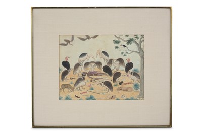 Lot 247 - VULTURES AND PREDATORS FEEDING UPON A HUMAN...