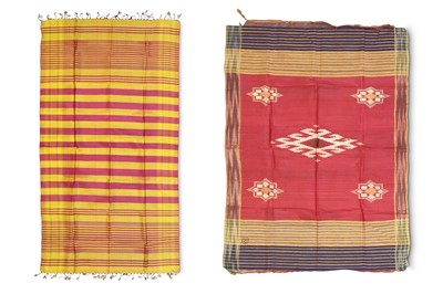 Lot 111 - * TWO OTTOMAN LADIES' SILK HAMMAM TOWELS  ...