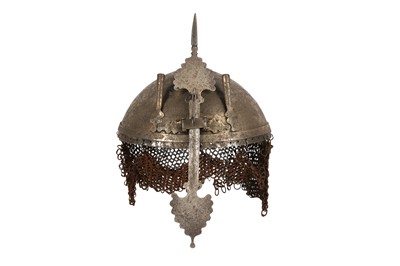 Lot 273 - A STEEL HELMET (KHULA KHUD) Deccan, India,...