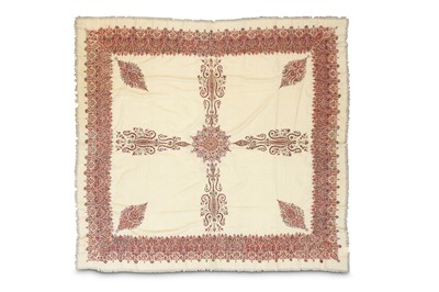 Lot 258 - A KASHMIRI SHAWL, Kashmir, North India, late...