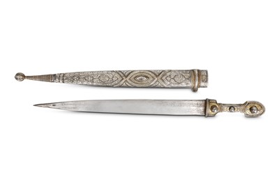 Lot 112 - A CAUCASIAN DAGGER (KINDJAL) Possibly Kuban...