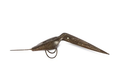 Lot 263 - * A PAIR OF SILVER-INLAID BIRD-SHAPED SCISSORS...