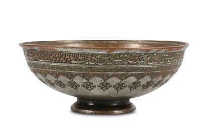 Lot 153 - * A SAFAVID TINNED COPPER BOWL PROPERTY FROM...