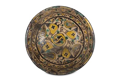 Lot 14 - * A NISHAPUR POTTERY BOWL  PROPERTY FROM AN...