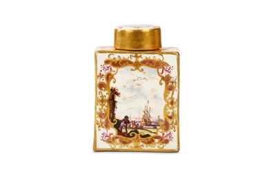 Lot 13 - A MEISSEN TEA CANISTER AND A COVER, circa 1728,...