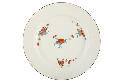Lot 61 - A MEISSEN PLATE, circa 1735, painted in...