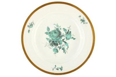 Lot 92 - A MEISSEN PLATE, circa 1750-60, painted in...