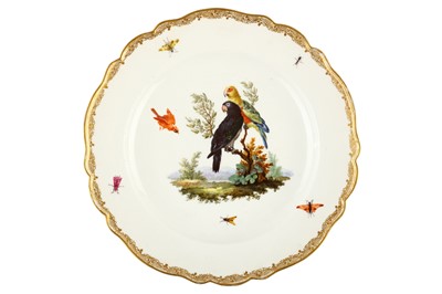 Lot 104 - A MARCOLINI MEISSEN ORNITHOLOGICAL PLATE,...