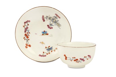 Lot 66 - A MEISSEN TEABOWL AND SAUCER, circa 1740, both...
