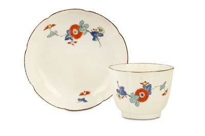 Lot 68 - A MEISSEN TEABOWL AND SAUCER, circa 1740, of...