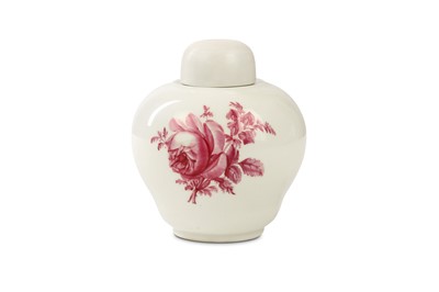 Lot 100 - A MARCOLINI MEISSEN TEA CANISTER AND A COVER,...