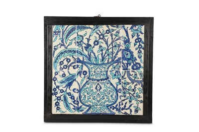 Lot 86 - A PANEL OF IZNIK POTTERY TILES Ottoman Turkey,...