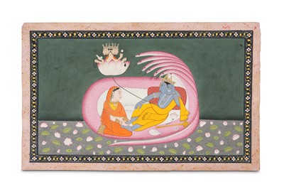 Lot 239 - VISHNU RECLINING ON THE SERPENT SESHA...