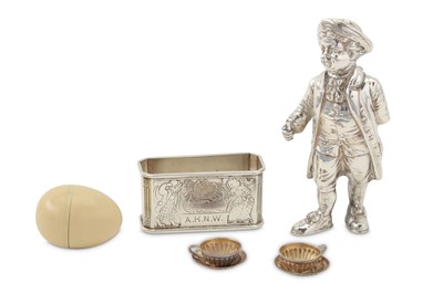 Lot 393 - Novelty group - An Edwardian sterling silver...