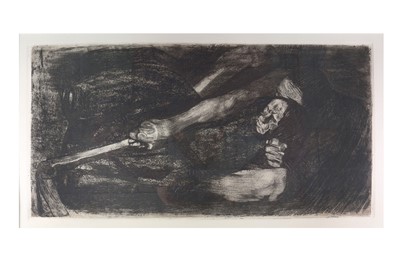 Lot 471 - Kollwitz (Kathe) Inspiration, etching, on...