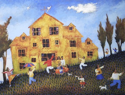 Lot 484 - Harry Bilson (Icelandic b.1948), 'Bluebell Blast'